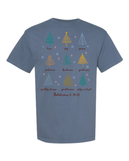 Galatians 5 - Comfort Colors - Heavyweight Unisex Tee - Blues