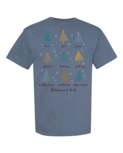 Galatians 5 - Comfort Colors - Heavyweight Unisex Tee - Blues
