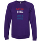 Saved. Free. Loud & Proud - Sponge Fleece Raglan Sweatshirt - Blues, Greens, Purple, and Black