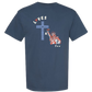 Loves Jesus & America too - Comfort Colors - Heavyweight Unisex Tee - Blues