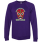 Masked Because We Are Unstable - Sponge Fleece Raglan Sweatshirt - Blues, Greens, Purple, and Black