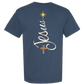 Jesus Tree - Comfort Colors - Heavyweight Unisex Tee - Blues