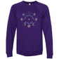 When The Moon Speaks My Body Listens - Sponge Fleece Raglan Sweatshirt - Blues, Greens, Purple, and Black