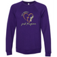 Not Perfect Just Forgiven - Sponge Fleece Raglan Sweatshirt - Blues, Greens, Purple, and Black