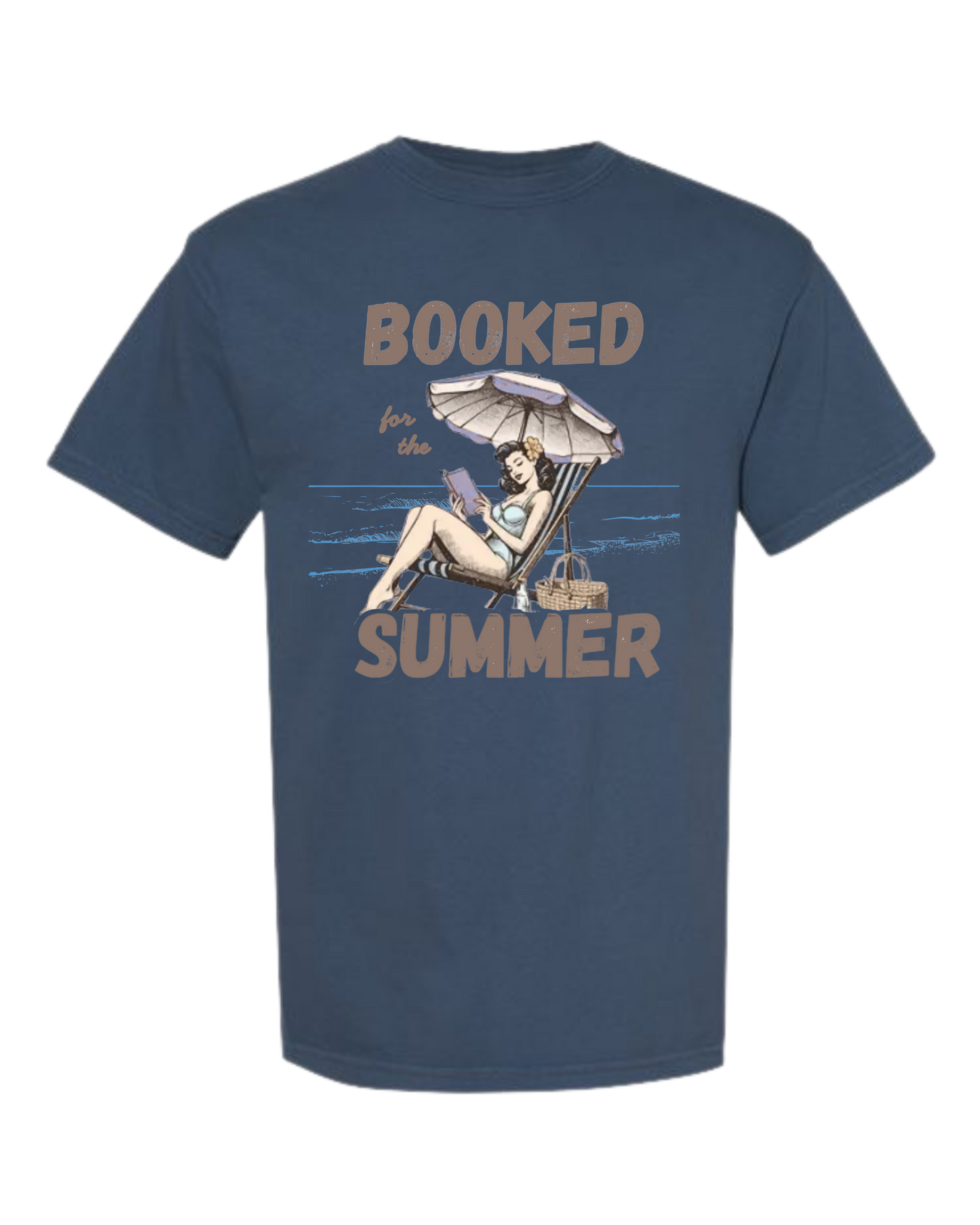 Booked for the Summer - Comfort Colors - Heavyweight Unisex Tee - Blues