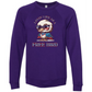 Lovin' Life as a Free Bird - Sponge Fleece Raglan Sweatshirt - Blues, Greens, Purple, and Black