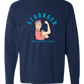 Stronger Than Period Cramps - Comfort Colors - Heavyweight Long Sleeve Tee - Blues & Greens