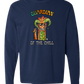 Guardian of The Chill - Comfort Colors - Heavyweight Long Sleeve Tee - Blues & Greens
