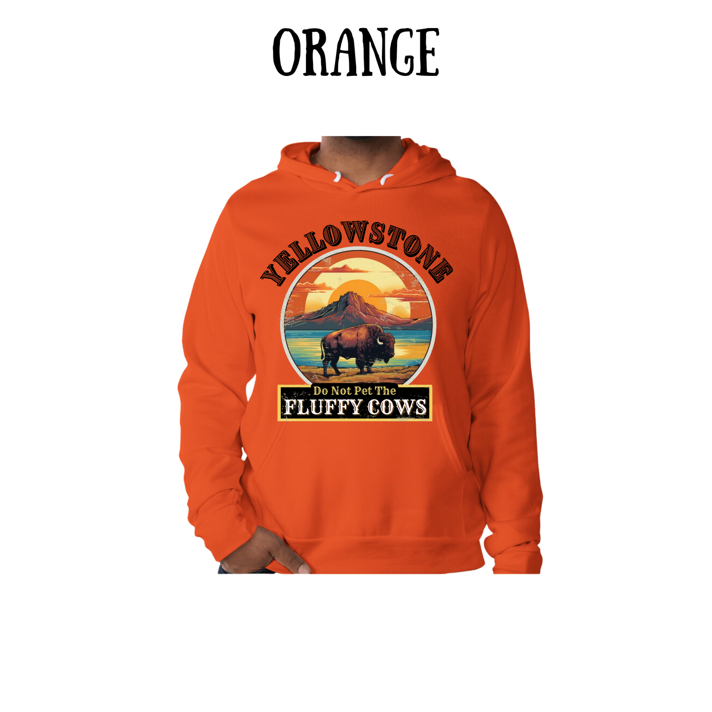 CP - Yellowstone: Fluffy Cows - Sponge Fleece Hoodie - Assorted Colors