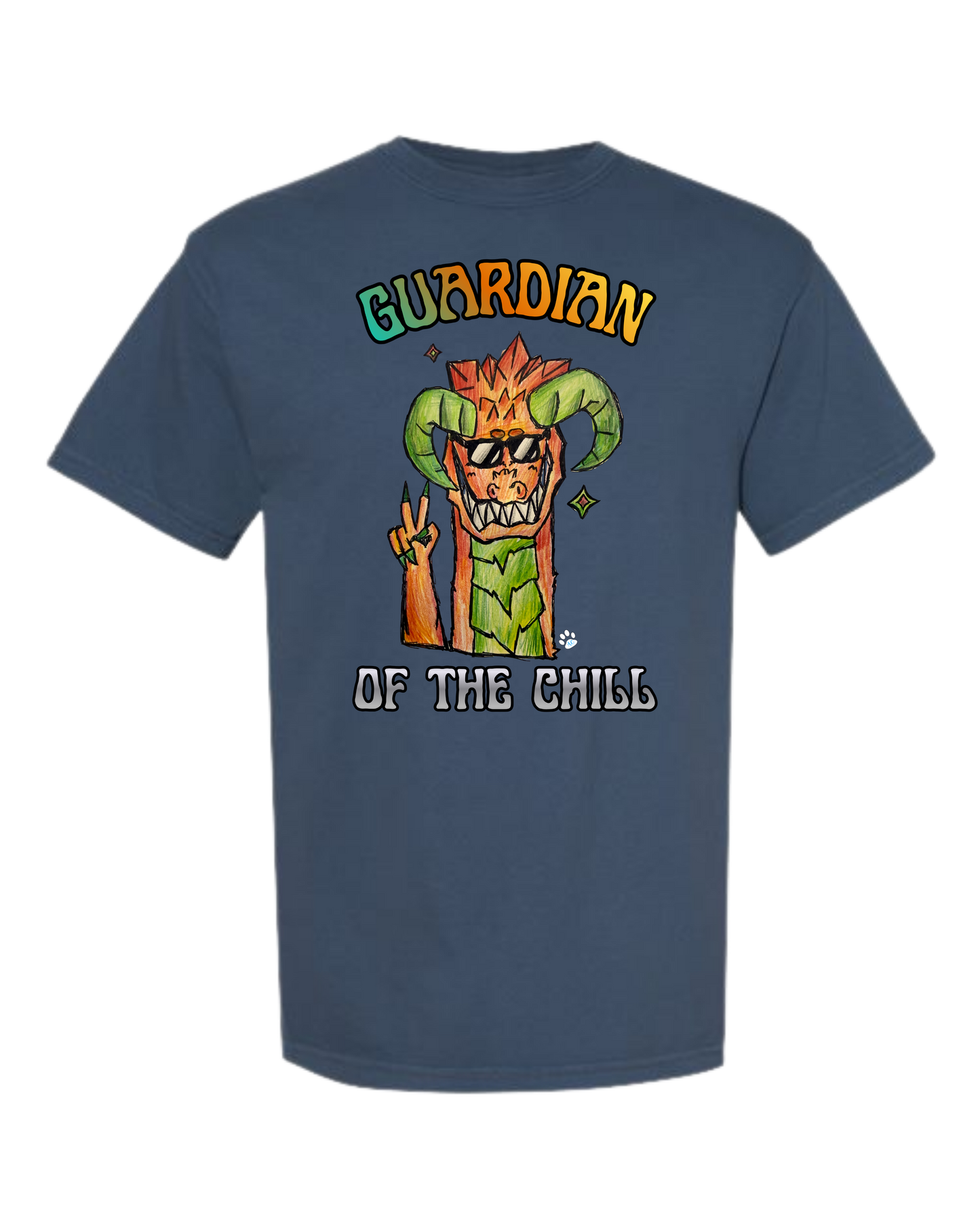 Guardian of The Chill - Comfort Colors - Heavyweight Unisex Tee - Blues