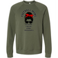 SP - Football Moms Fueled By - Sponge Fleece Raglan Sweatshirt - Greens, Neutrals