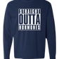 Straight Outta Hormones - Comfort Colors - Heavyweight Long Sleeve Tee - Blues & Greens