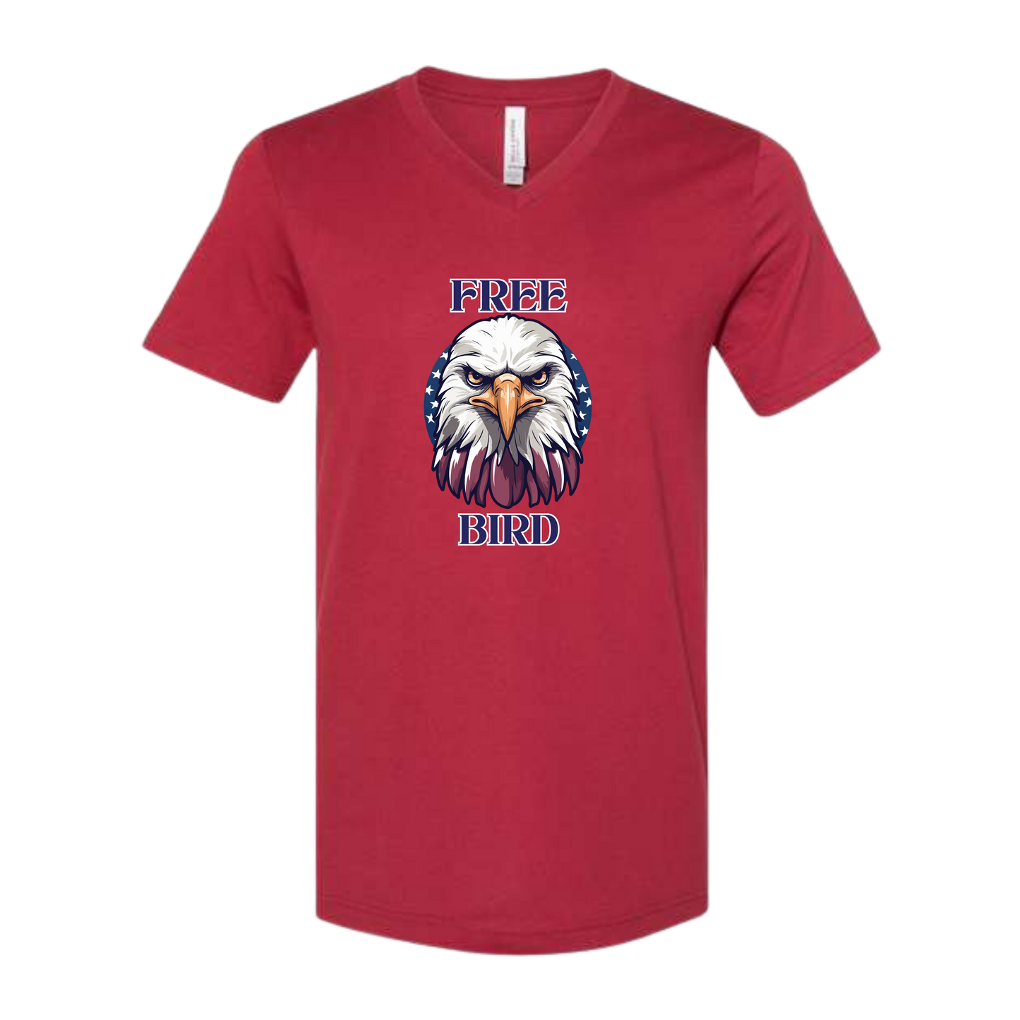 Free Bird - Bella+Canvas - Unisex V-Neck - Assorted Colors