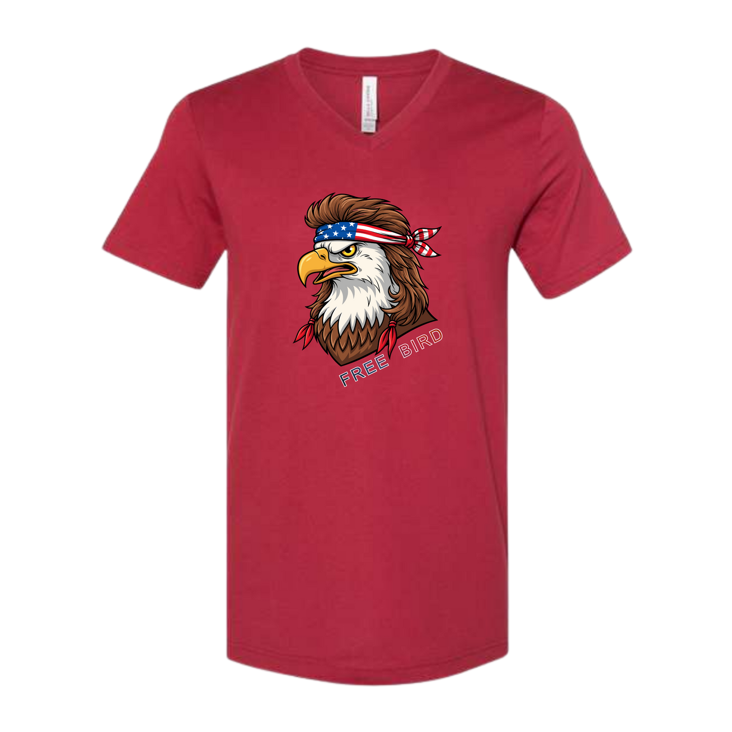 Rockin Free Bird - Bella+Canvas - Unisex V-Neck - Assorted Colors