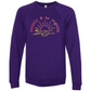 Sunsets & No Regrets - Sponge Fleece Raglan Sweatshirt - Blues, Greens, Purple, and Black