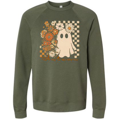 HP - Autumn Ghost - Sponge Fleece Raglan Sweatshirt - Greens, Neutrals