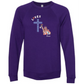 Loves Jesus & America too - Sponge Fleece Raglan Sweatshirt - Blues, Greens, Purple, and Black