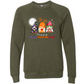 Happy Hallothanksmas Gnomes- Sponge Fleece Raglan Sweatshirt - Greens, Neutrals