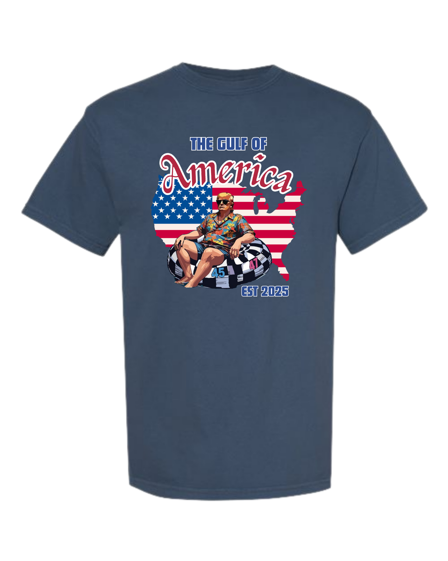 The Gulf of America - Comfort Colors - Heavyweight Unisex Tee - Blues
