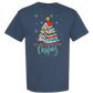 All Booked For Christmas - Comfort Colors - Heavyweight Unisex Tee - Blues