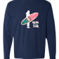 Mana in My Soul - Comfort Colors - Heavyweight Long Sleeve Tee - Blues & Greens