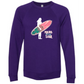 Mana in My Soul - Sponge Fleece Raglan Sweatshirt - Blues, Greens, Purple, and Black