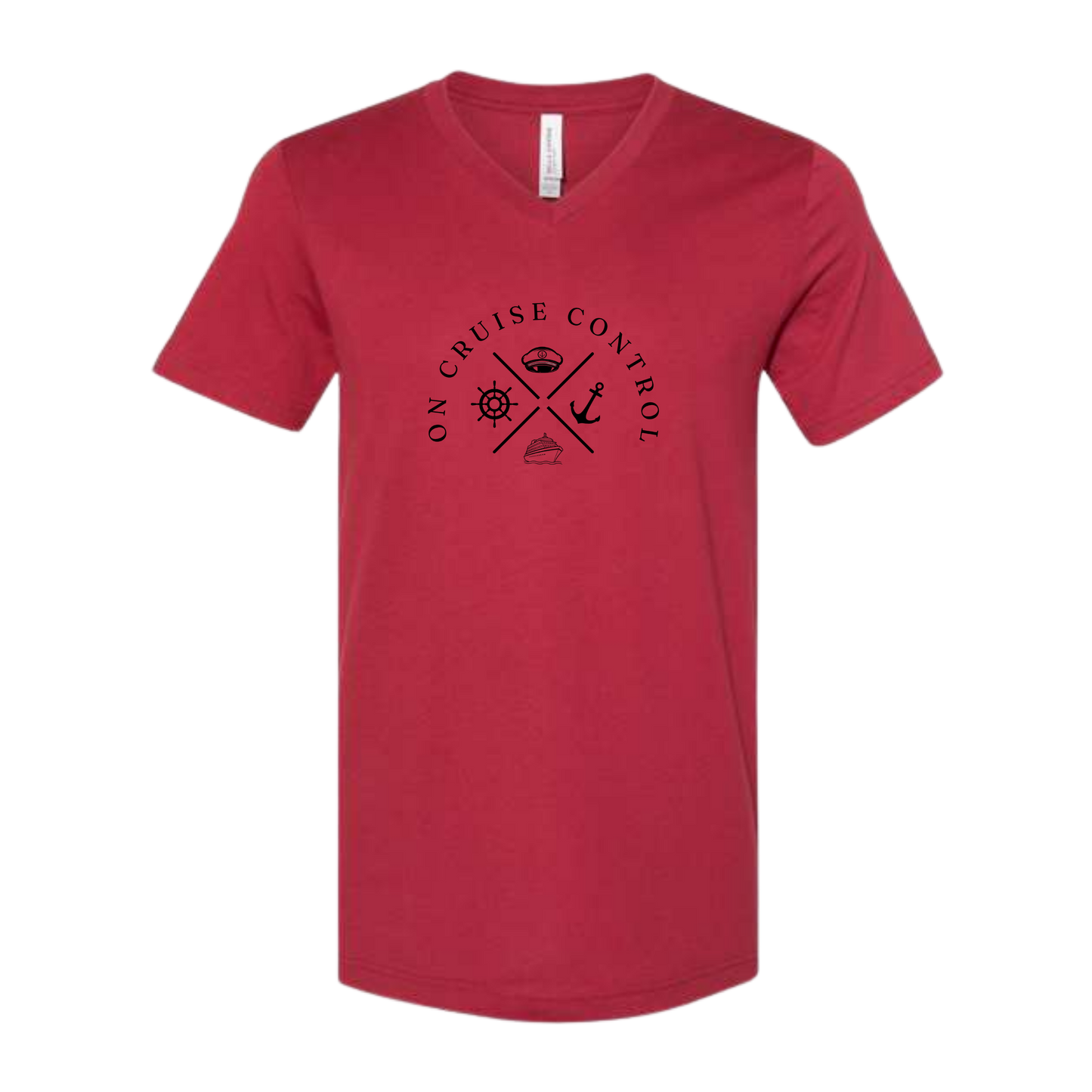 On Cruise Control - Bella+Canvas - Unisex V-Neck - Assorted Colors