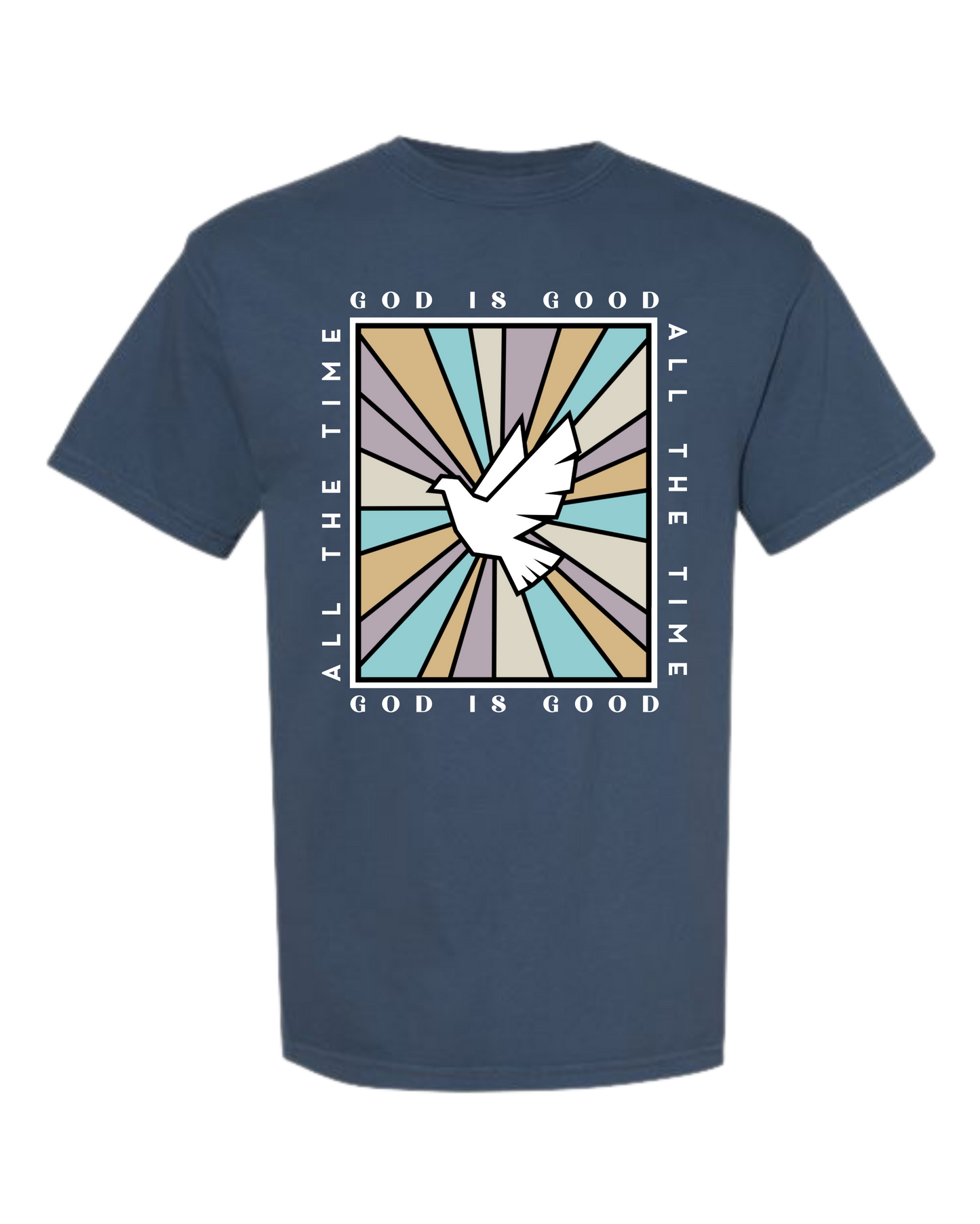 God Is Good - Comfort Colors - Heavyweight Unisex Tee - Blues