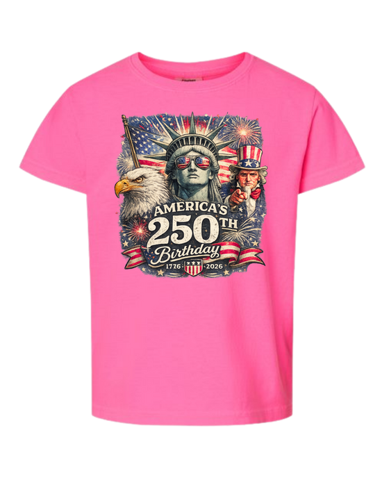 America's 250th Birthday - Comfort Colors - Heavyweight Youth Tee - Assorted Colors