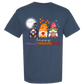 Happy HalloThanksMas Gnomes - Comfort Colors - Heavyweight Unisex Tee - Blues