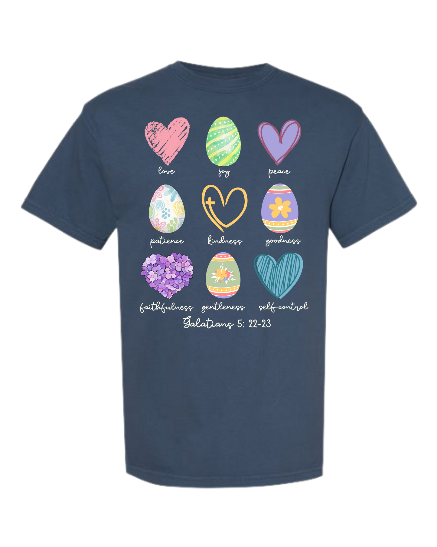 Galatians 5 - Easter - Comfort Colors - Heavyweight Unisex Tee - Blues