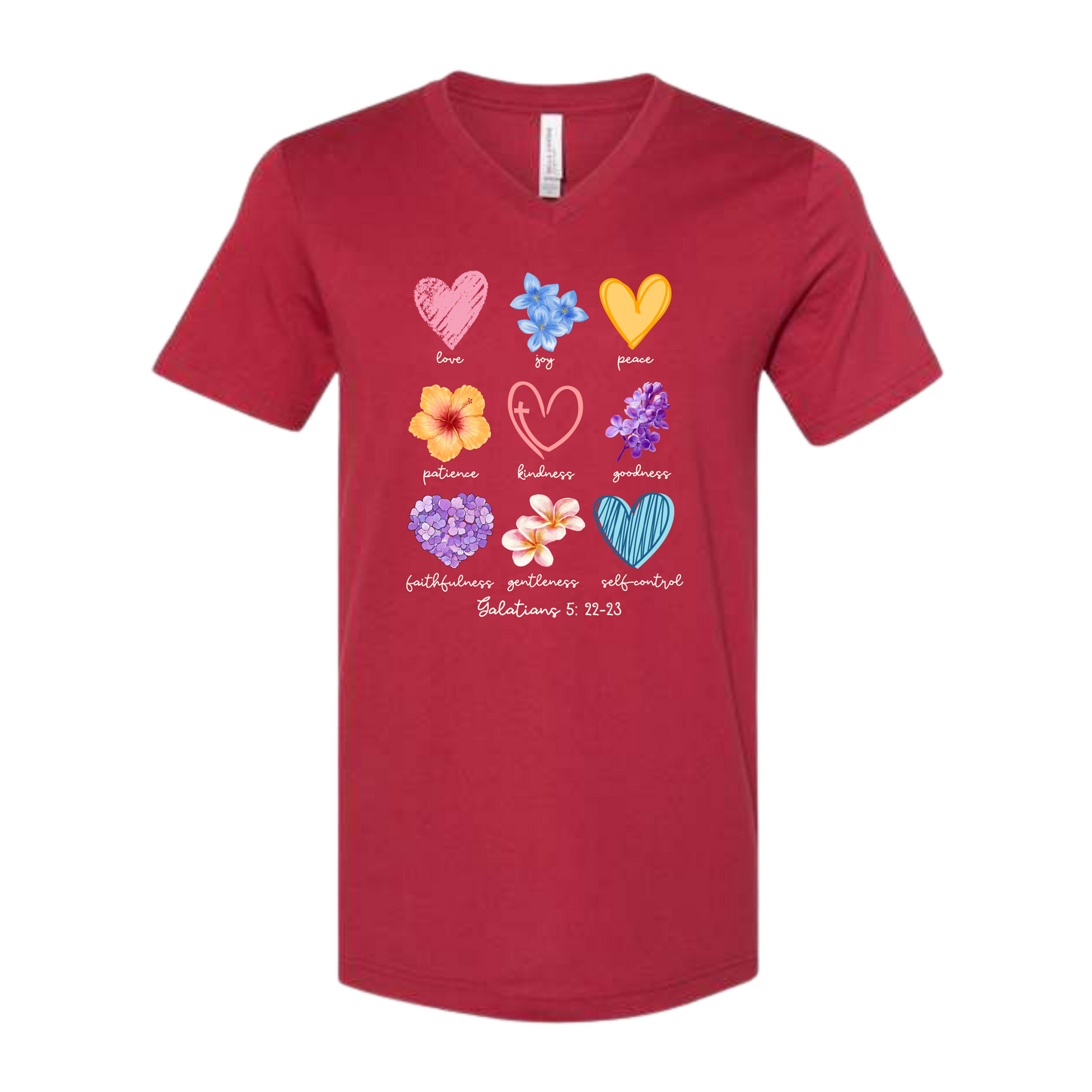 Galatians 5 - Spring - Bella+Canvas - Unisex V-Neck - Assorted Colors