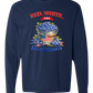 Red, White, And Blueberries - Comfort Colors - Heavyweight Long Sleeve Tee - Blues & Greens