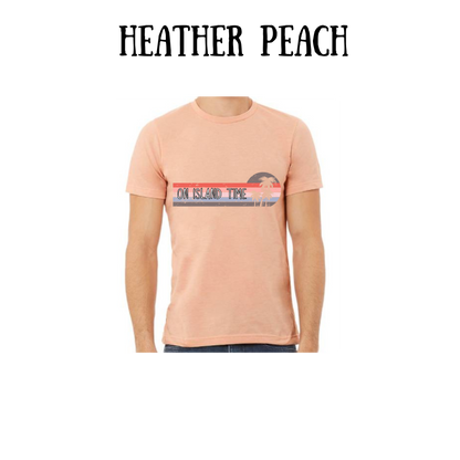 VP - On Island Time - Unisex Tee - Yellows, Oranges, Reds