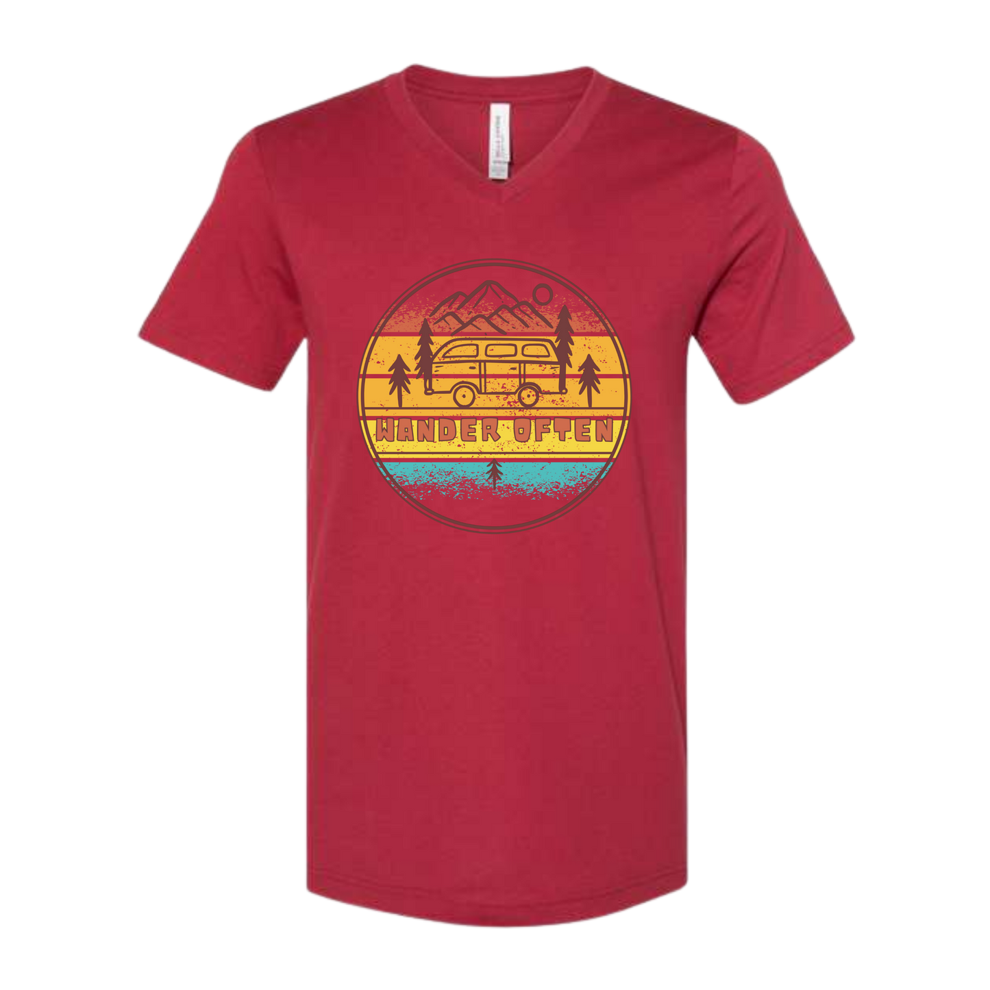 Wander Often - Bella+Canvas - Unisex V-Neck - Assorted Colors