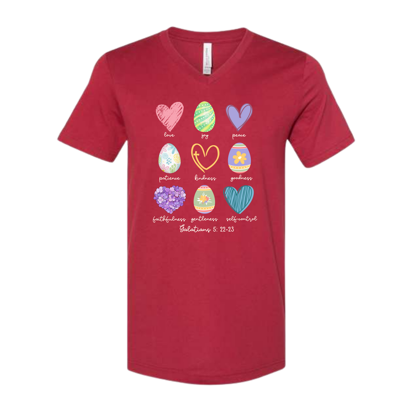 Galatians 5 - Easter - Bella+Canvas - Unisex V-Neck - Assorted Colors