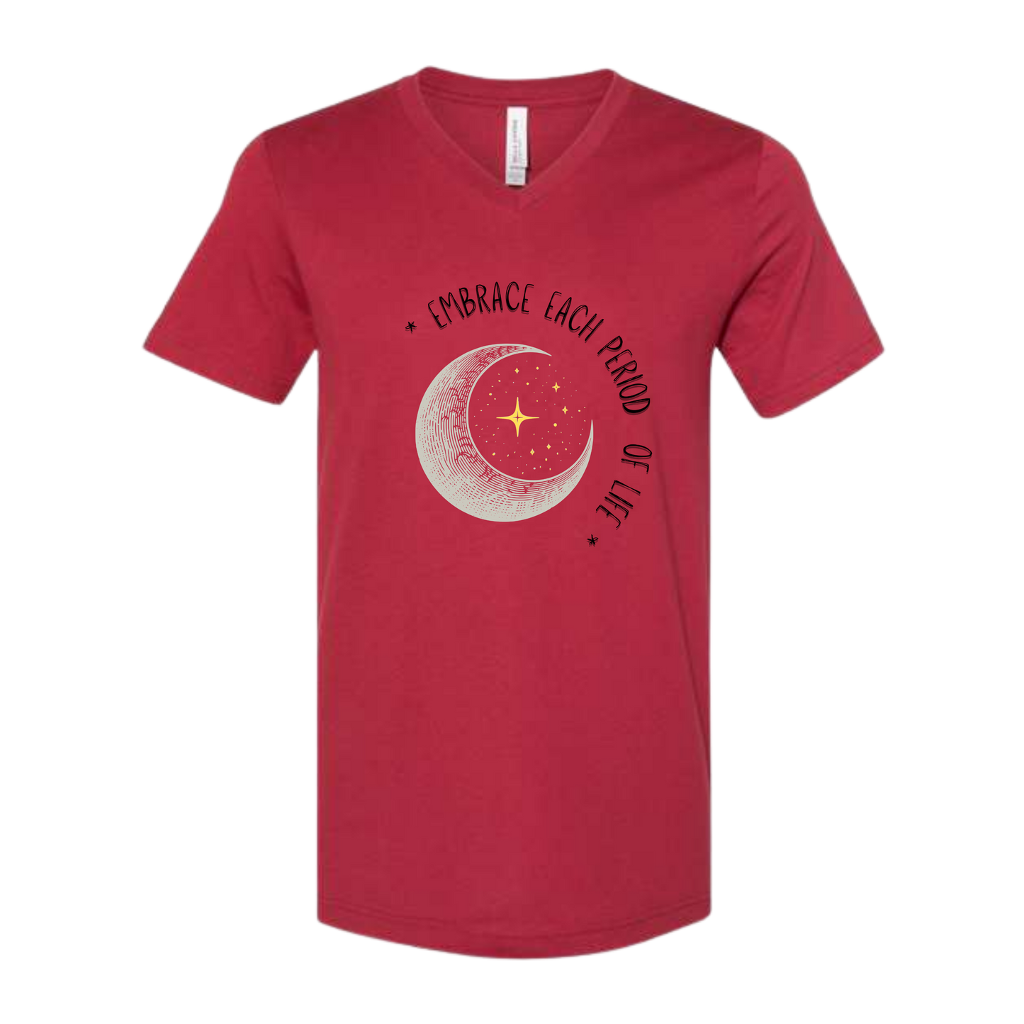 Embrace Each Period of Life - Bella+Canvas - Unisex V-Neck - Assorted Colors