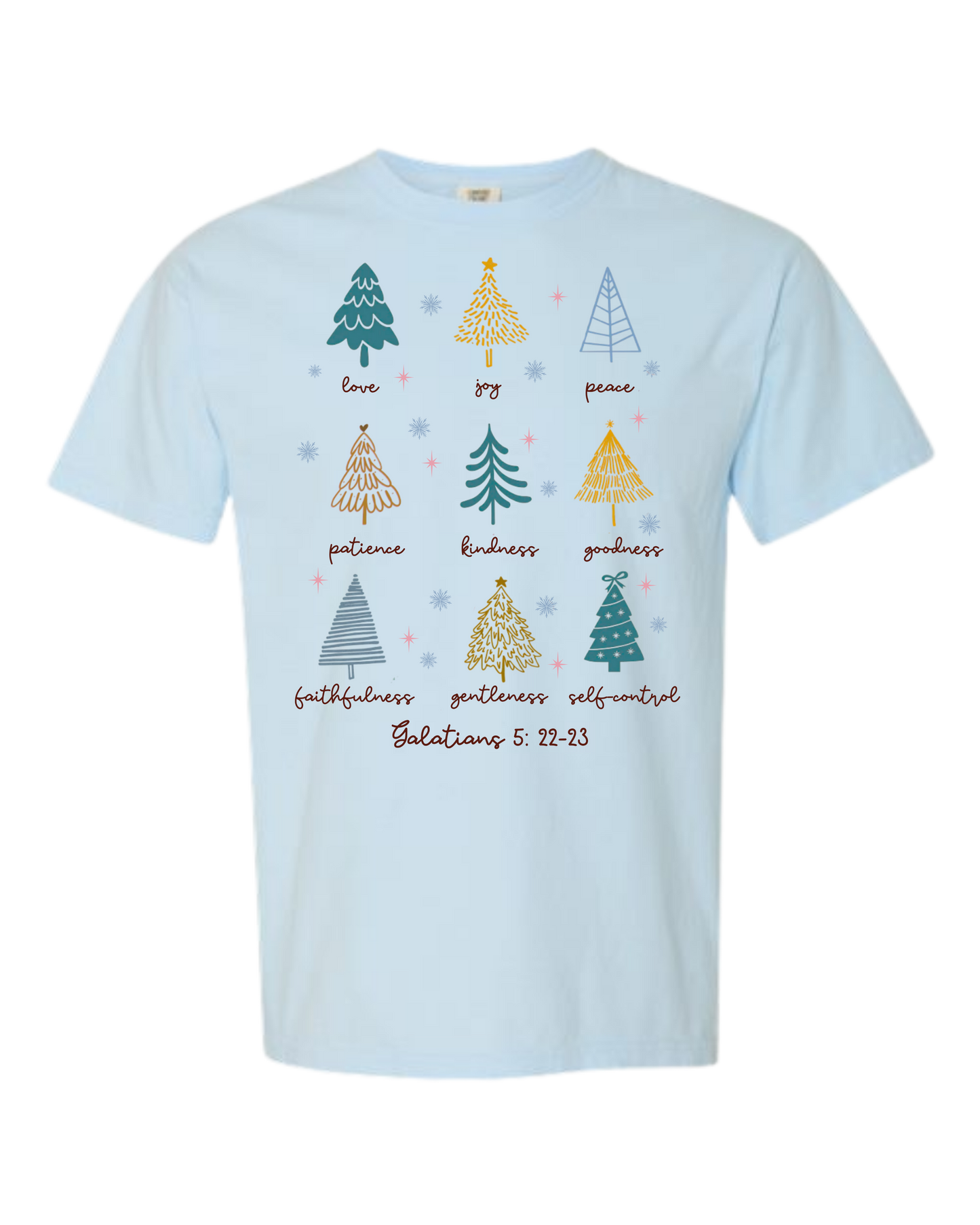 Galatians 5 - Comfort Colors - Heavyweight Unisex Tee - Blues