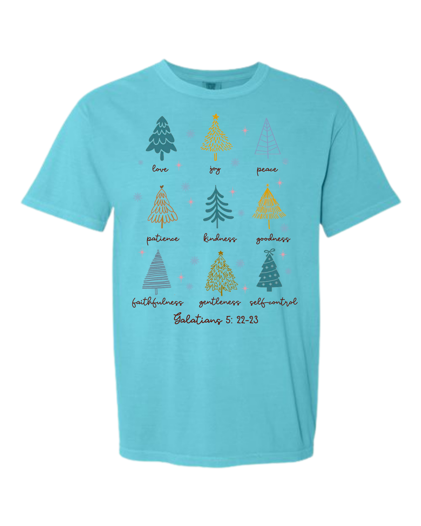 Galatians 5 - Comfort Colors - Heavyweight Unisex Tee - Blues