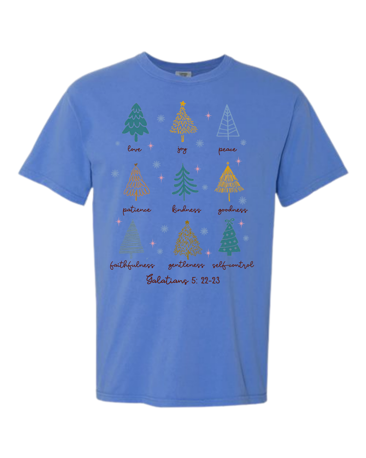 Galatians 5 - Comfort Colors - Heavyweight Unisex Tee - Blues