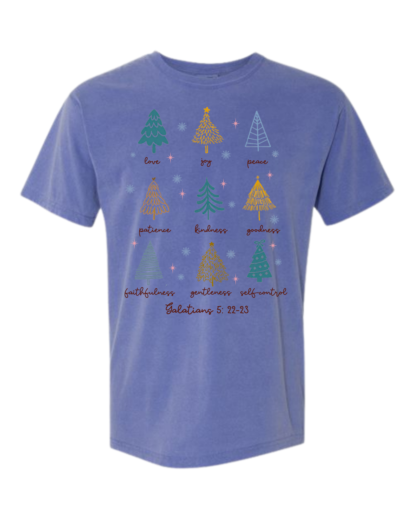 Galatians 5 - Comfort Colors - Heavyweight Unisex Tee - Blues