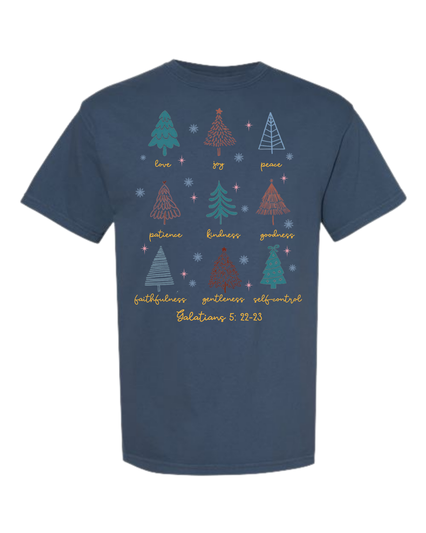 Galatians 5 - Comfort Colors - Heavyweight Unisex Tee - Blues