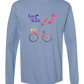 Love is in the Air - Comfort Colors - Heavyweight Long Sleeve Tee - Blues & Greens