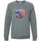 The Gulf of America - Sponge Fleece Raglan Sweatshirt - Blues, Greens, Purple, and Black