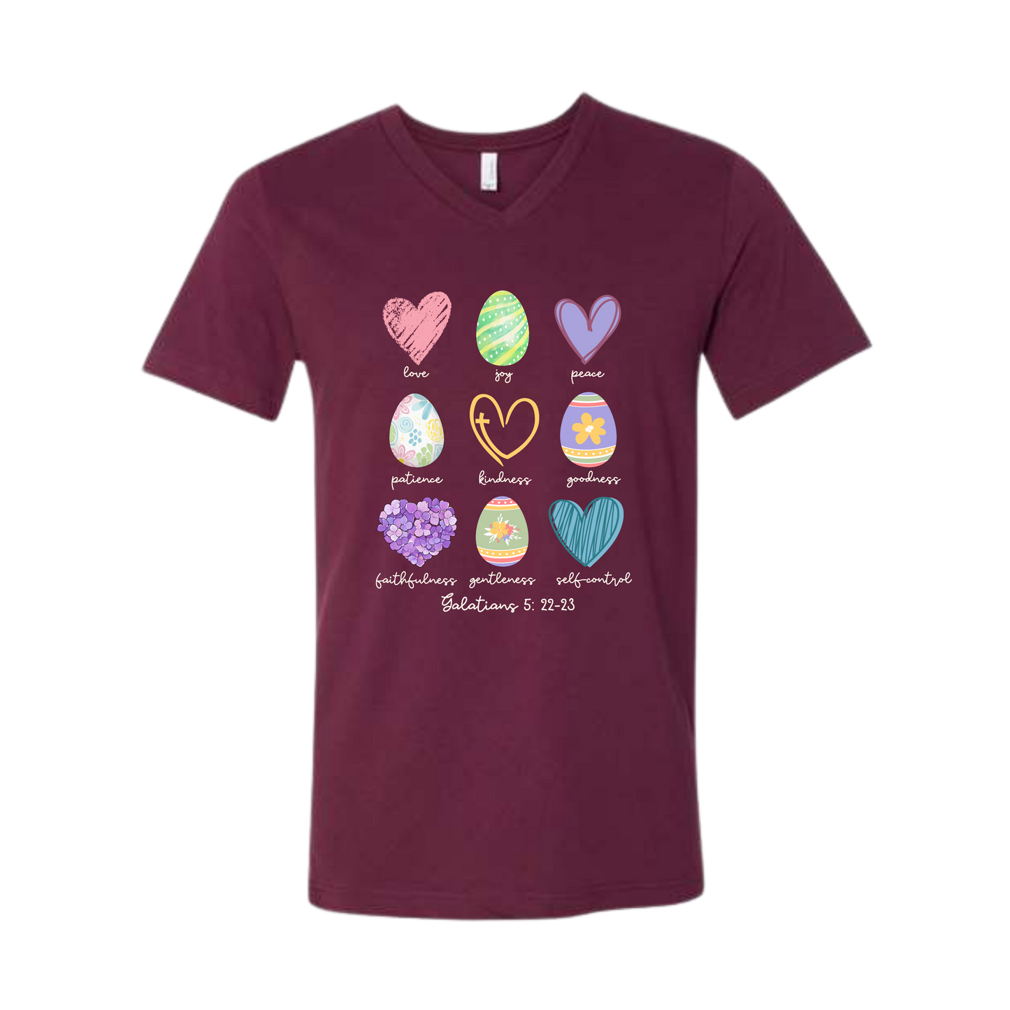 Galatians 5 - Easter - Bella+Canvas - Unisex V-Neck - Assorted Colors