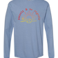 Sunsets & No Regrets - Comfort Colors - Heavyweight Long Sleeve Tee - Blues & Greens