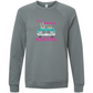 Get in Loser We're Playing Mahjong- Sponge Fleece Raglan Sweatshirt - Blues, Greens, Purple, and Black