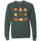 HP - Hello Autumn - Sponge Fleece Raglan Sweatshirt - Greens, Neutrals