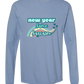 New Year Same Sarcasm - Comfort Colors - Heavyweight Long Sleeve Tee - Blues & Greens