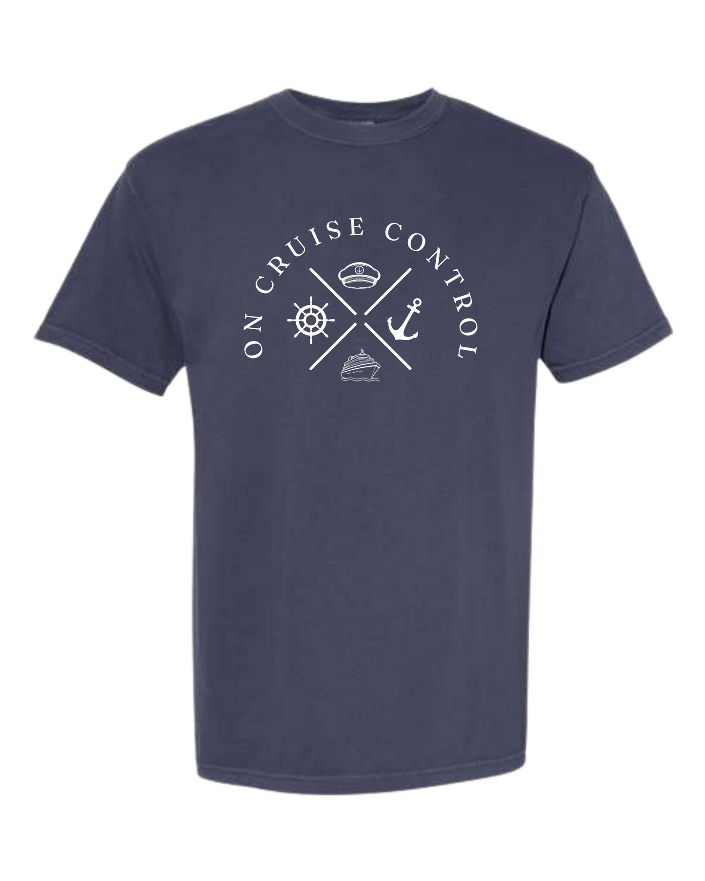 On Cruise Control - Comfort Colors - Heavyweight Unisex Tee - Blues